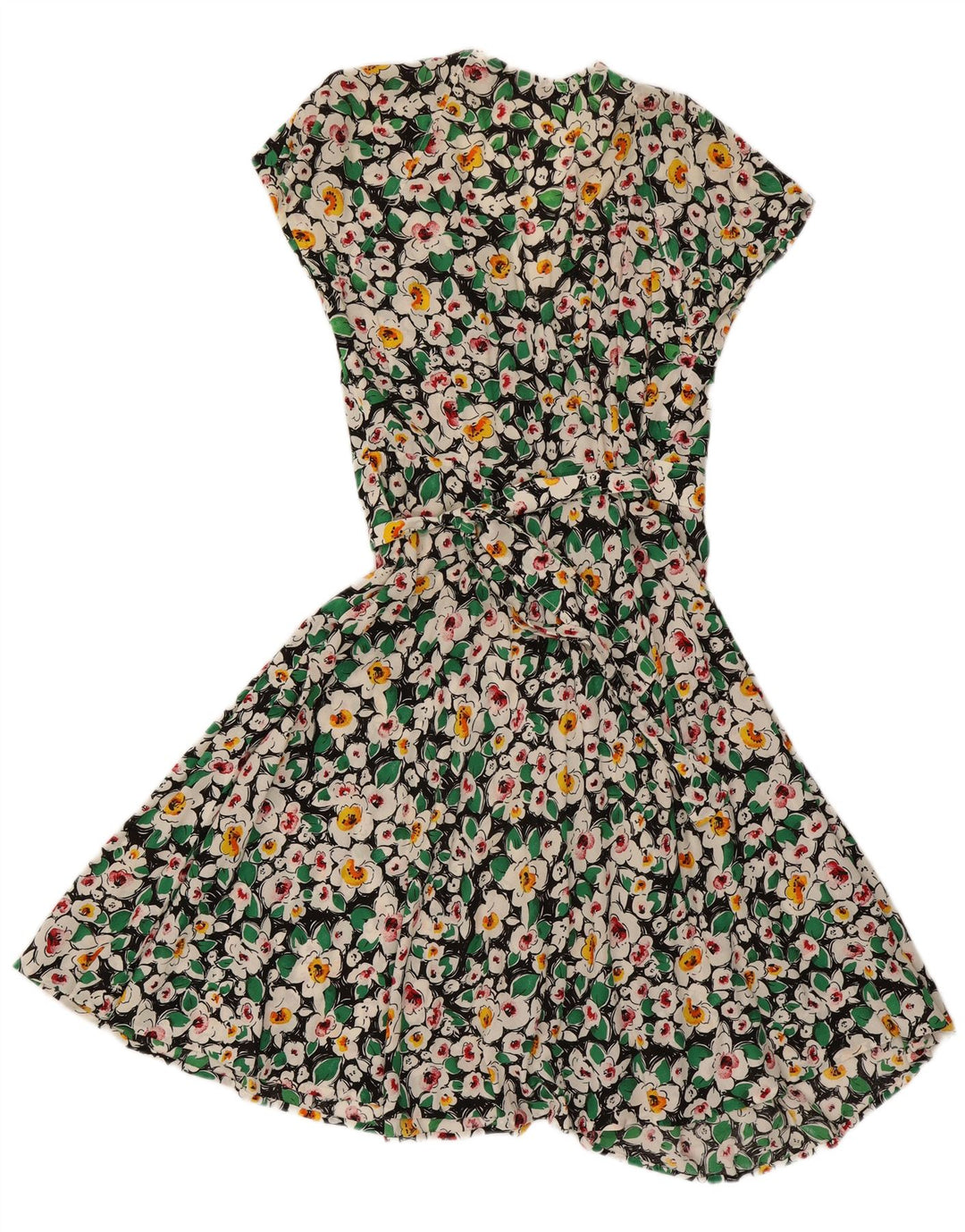 Rochie Wrap Vintage pentru femei UK 12 Medium Multicolor Floral