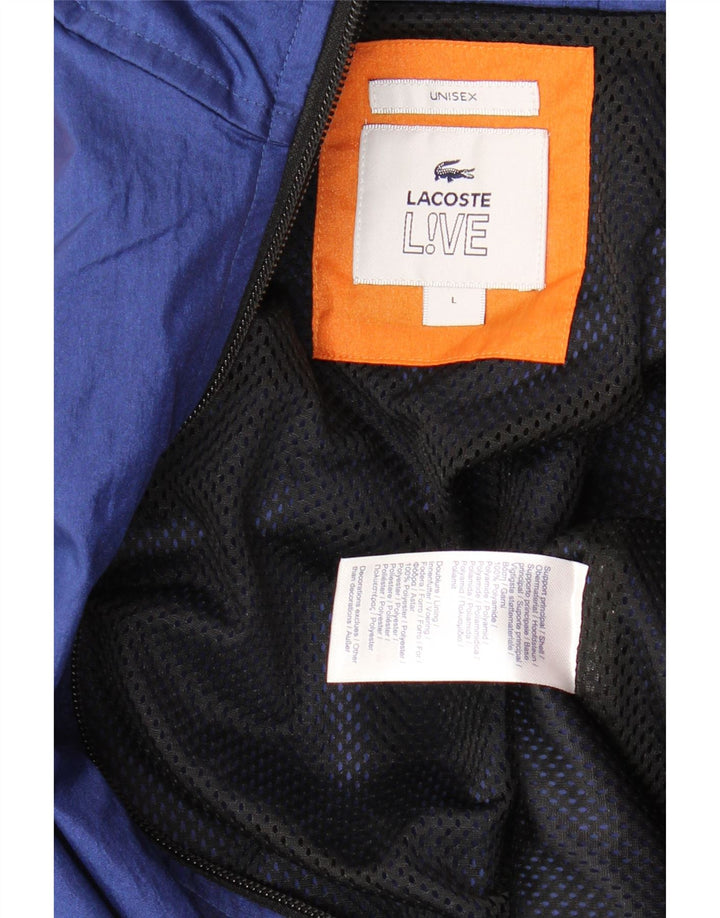 Jachetă de trening pentru bărbați LACOSTE, mare, albastru, poliamidă color bloc