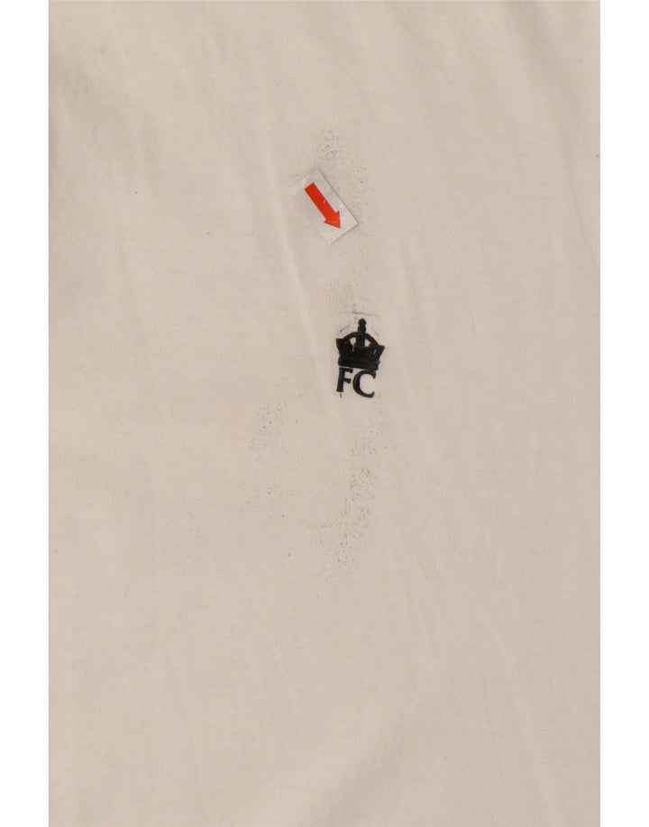 FRENCH CONNECTION Tricou polo pentru bărbați, mare din bumbac alb
