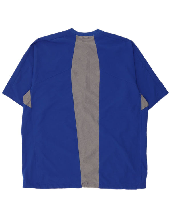 Top de trening New Balance pentru femei cu mânecă scurtă, pulover UK 20 2XL Albastru