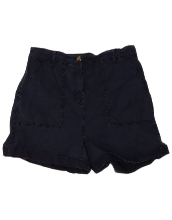 Pantaloni scurți casual pentru femei cu talie înaltă Marks & Spencer UK 12 Medium W34 Bleumarin
