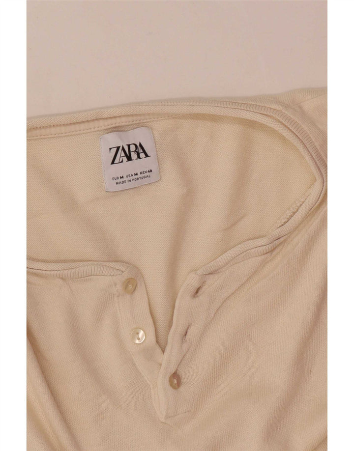 Tricou pentru bărbați Zara Top Mediu Bej