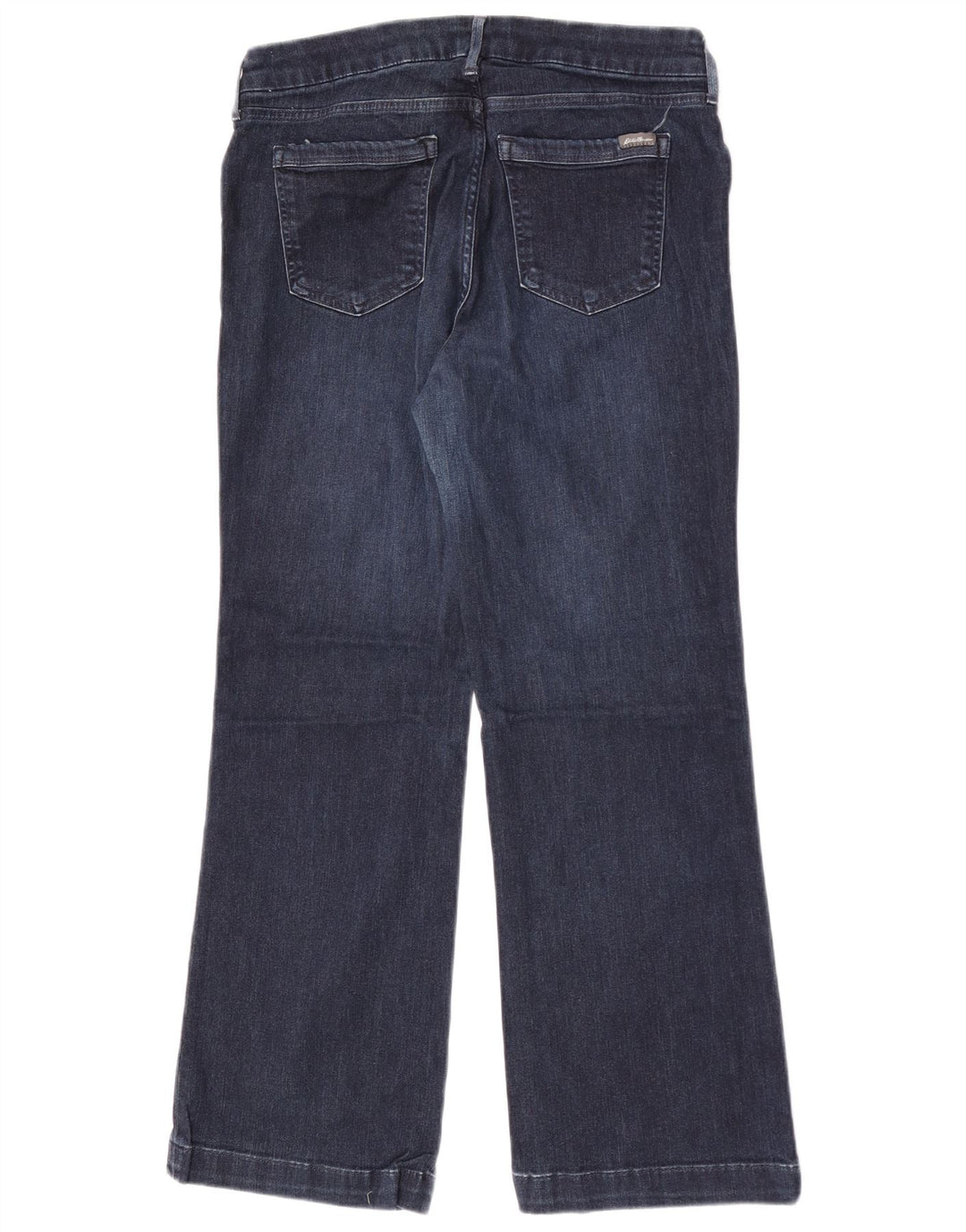 Eddie Bauer Blugi cu bootcut curvy pentru femei W32 L28 bumbac bleumarin