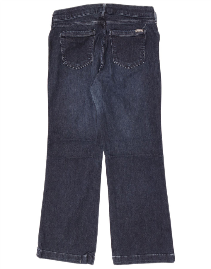 Eddie Bauer Blugi cu bootcut curvy pentru femei W32 L28 bumbac bleumarin
