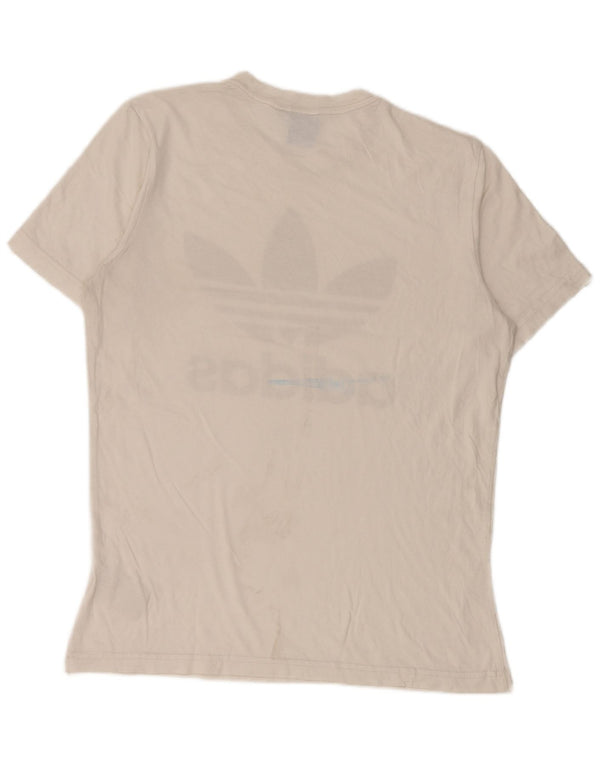 Tricou grafic pentru bărbați Adidas Top Medium White Bumbac