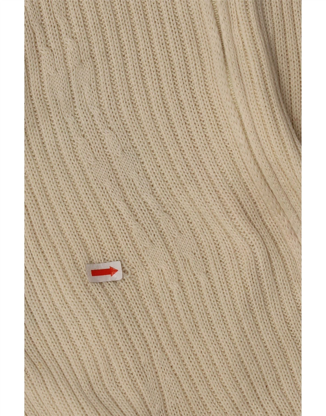 Pulover cardigan pentru femei CERRUTI 1881 UK 12 bumbac alb mediu mediu