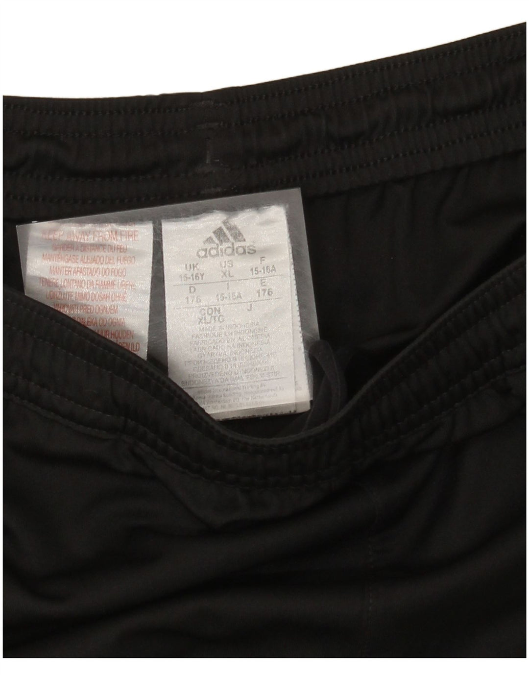 Pantaloni scurți sport adidas băieți 15-16 ani poliester negru