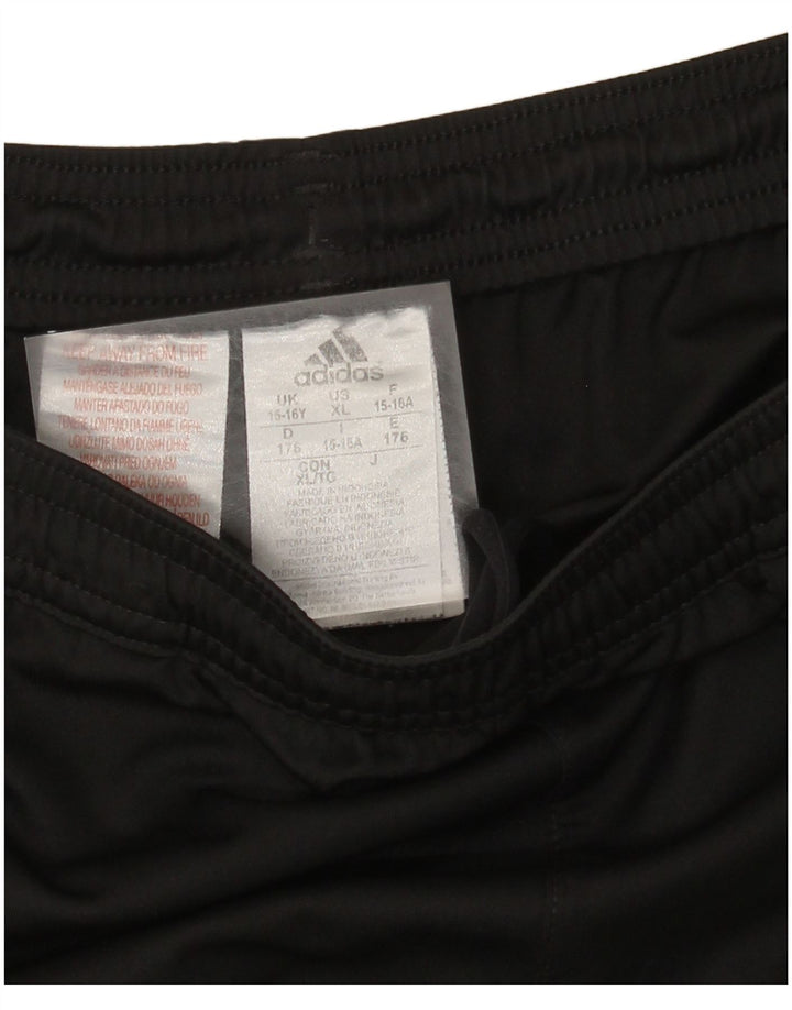 Pantaloni scurți sport adidas băieți 15-16 ani poliester negru