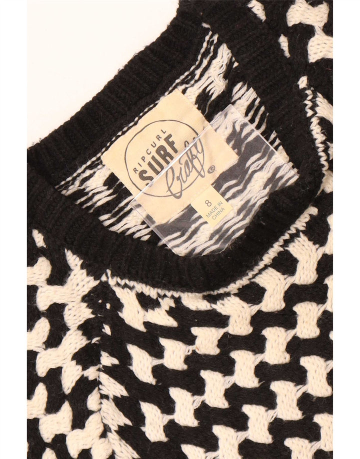 Pulover pentru femei Rip Curl cu decolteu triplu US 8 Medium Black Striped