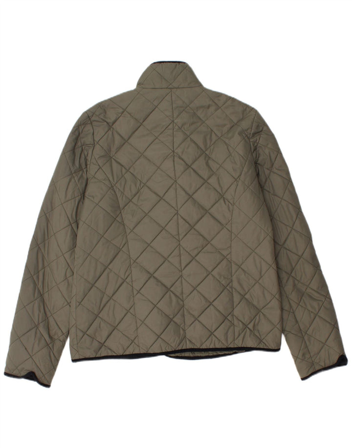 Jachetă matlasată Jaeger pentru femei UK 12 Medium Khaki Poliamidă