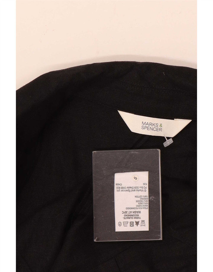Jachetă pentru femei Marks & Spencer cu mâneci 3/4, UK 8, in negru mic