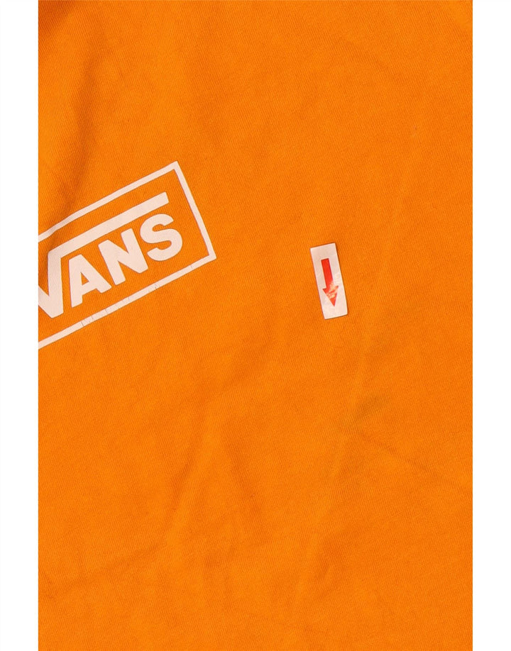 Tricou grafic personalizat Vans pentru bărbați Top mic din bumbac portocaliu