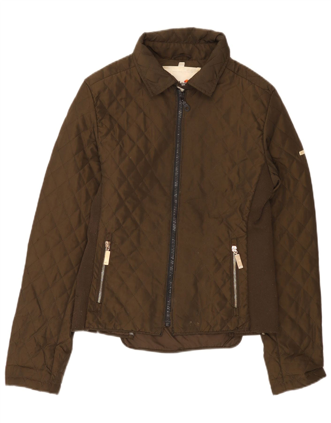 Jachetă matlasată pentru femei Ellesse UK 12 Poliester maro mediu