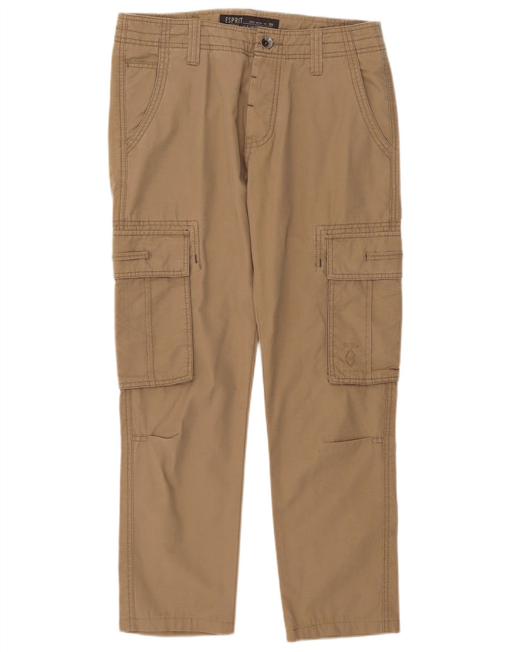 Pantaloni cargo drepti pentru bărbați ESPRIT L30 L27 bumbac bej