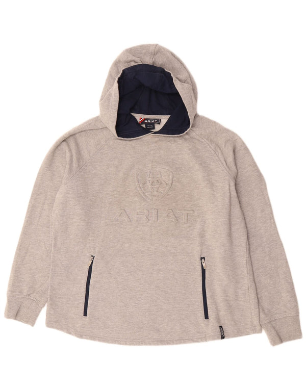 Pulover Ariat pentru damă cu capota cu grafică UK 18 XL bumbac gri