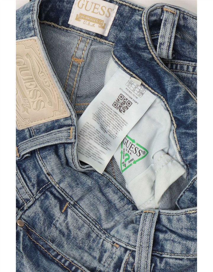 Blugi drepte pentru femei Guess W29 L31 Bumbac albastru