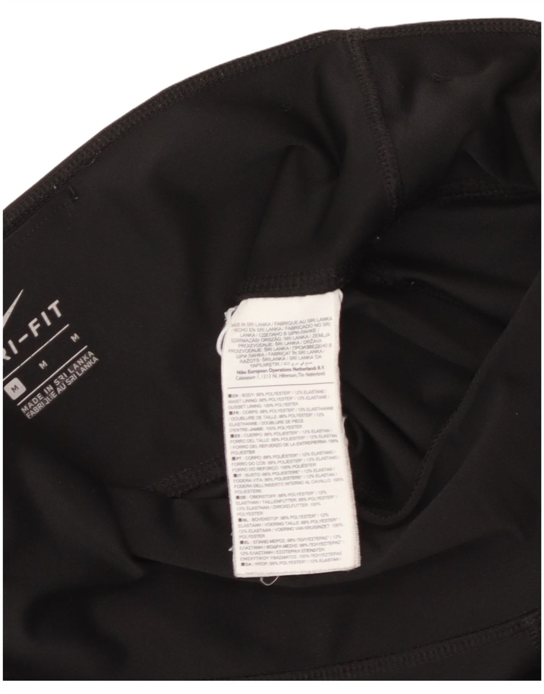 Leggings Dri Fit NIKE pentru femei UK 14 Poliester mediu negru