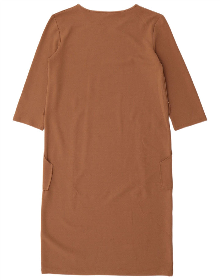 Rochie pentru femei Zara cu maneci 3/4, maro, UK 10