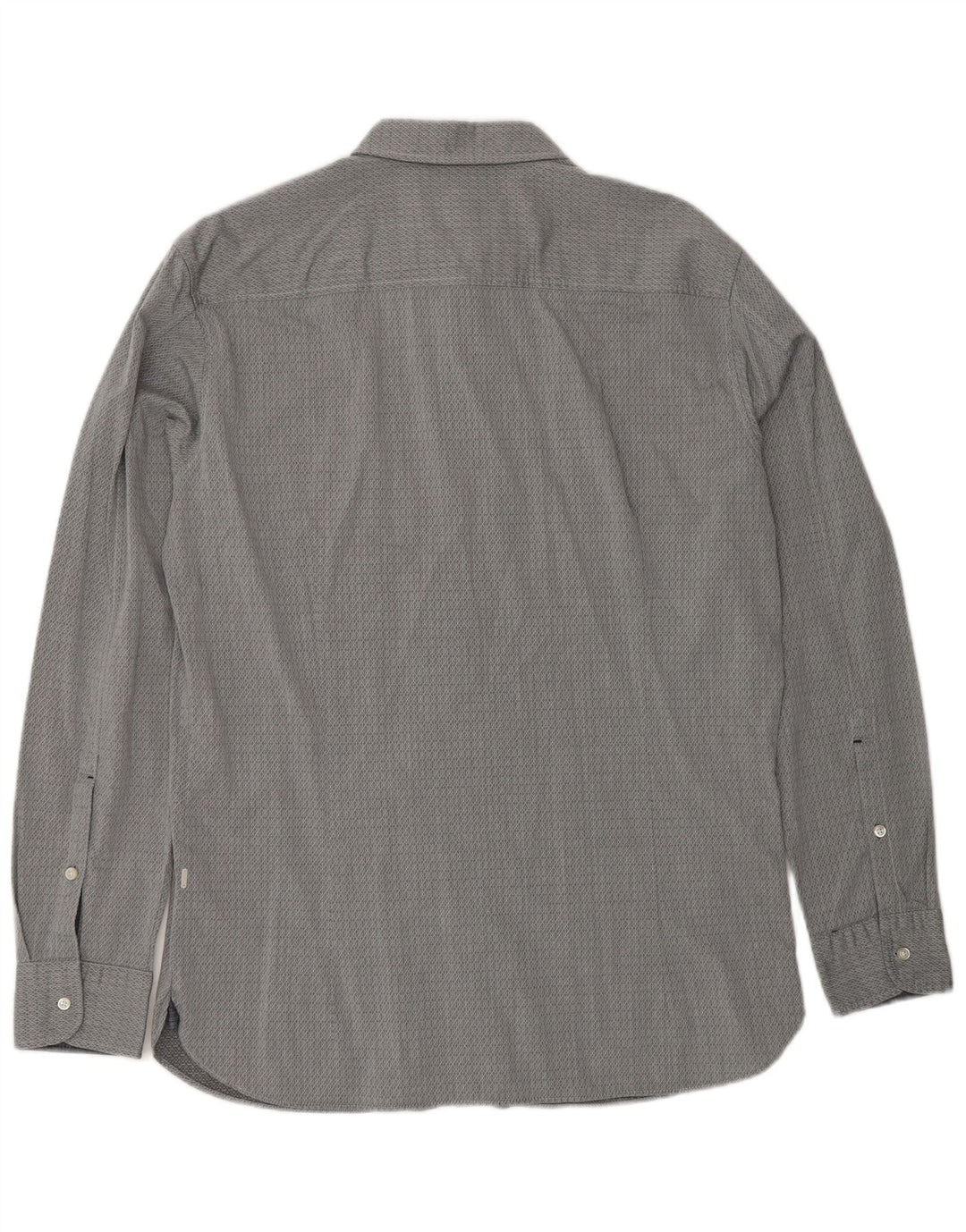 Cămașă pentru bărbați HUGO BOSS Slim Fit, mare, gri, geometric, bumbac