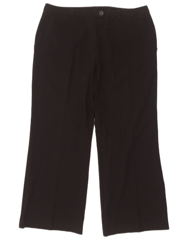 Marks & Spencer Pantaloni de costum pentru femei cu talie înaltă UK 16 Large W34 L28 Negru