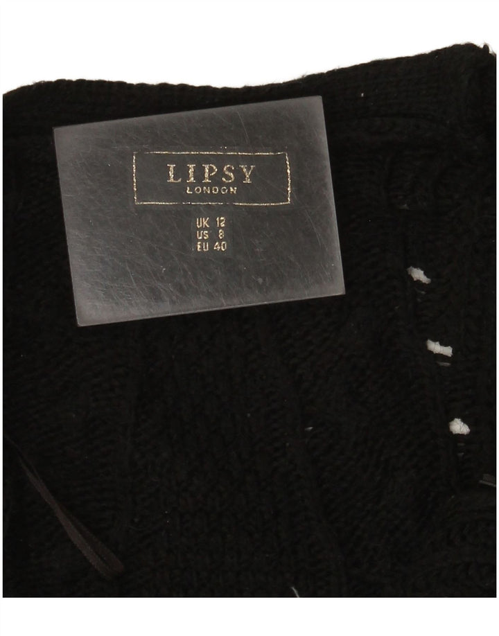 Pulover cardigan deschis pentru femei Lipsy UK 12 Medium Negru