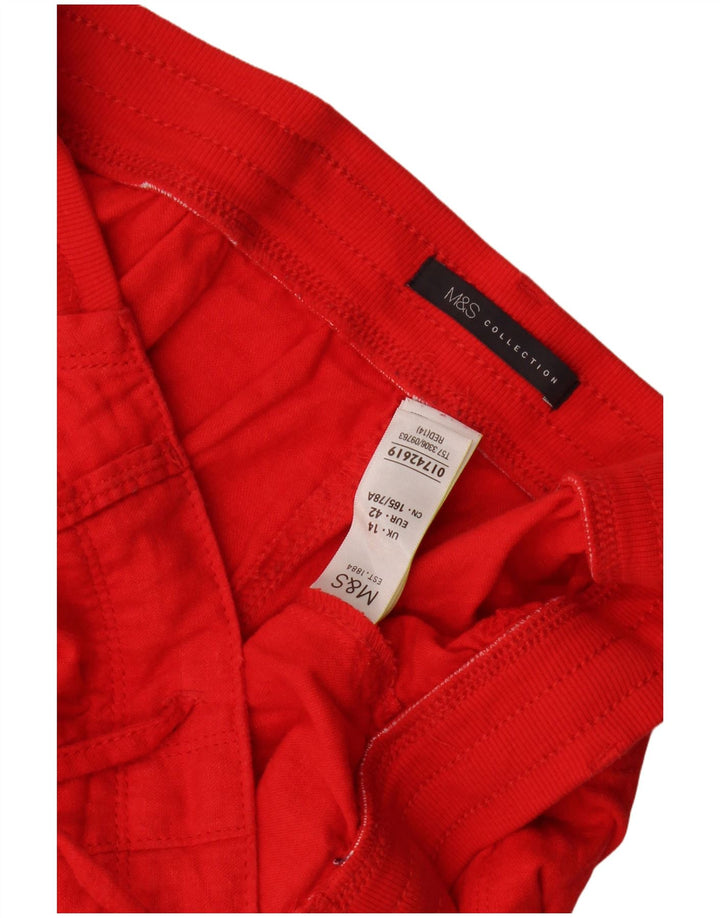 Pantaloni scurti chino pentru femei Marks & Spencer UK 14 Large W34 Red Flax
