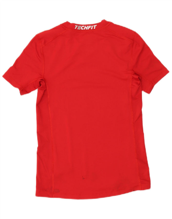 Tricou Adidas Climalite pentru baieti Top 13-14 ani poliester rosu