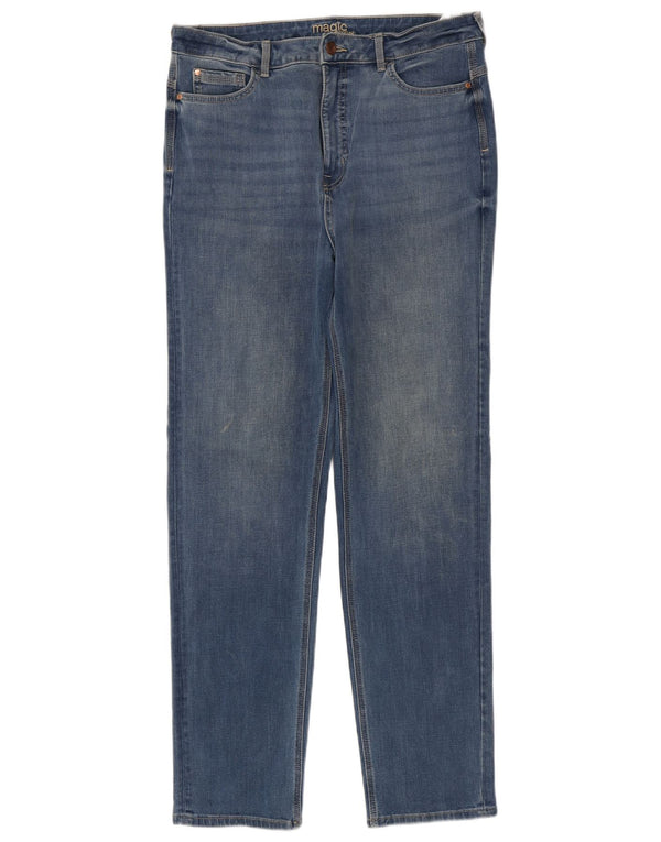 Blugi subțiri pentru femei Marks & Spencer UK 16 Large W34 L31 Blue Bumbac
