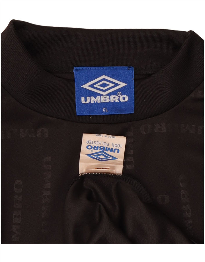 Tricou grafic pentru bărbați UMBRO Top XL Poliester negru
