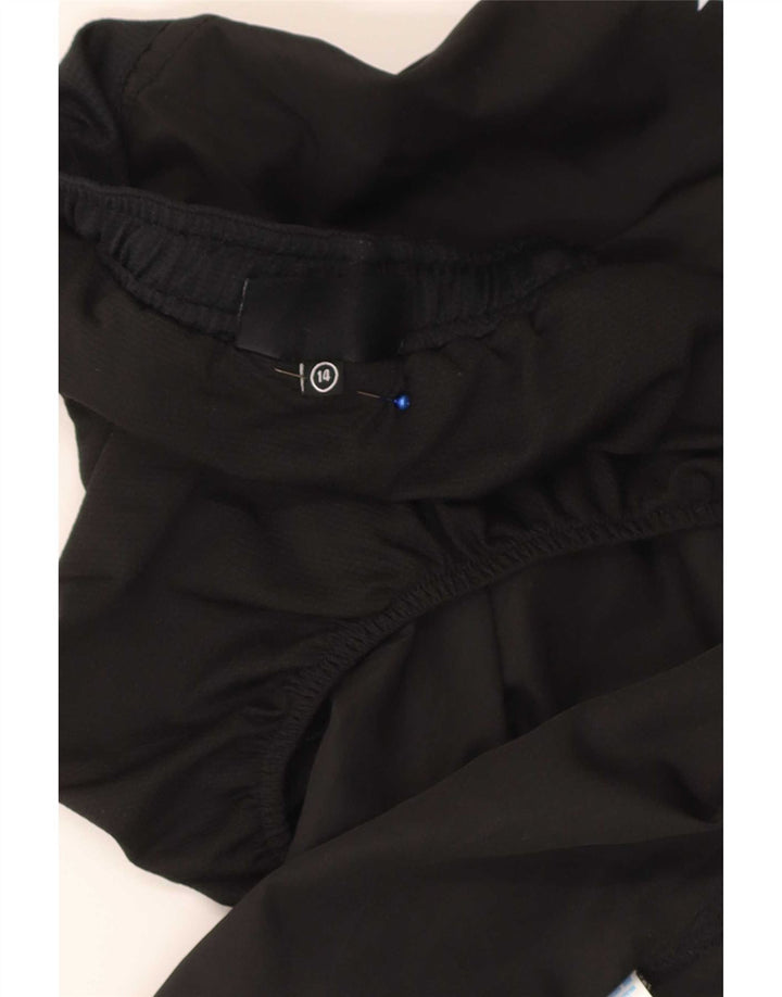Pantaloni scurți sport Champion pentru femei cu grafică regulată Marea Britanie 14 Poliester negru mare