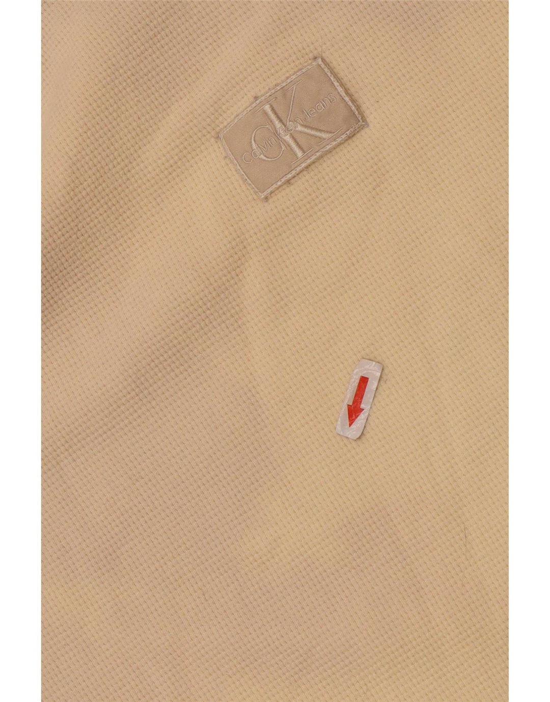 Calvin Klein Top pentru bărbați cu mânecă lungă XL, bej, bumbac