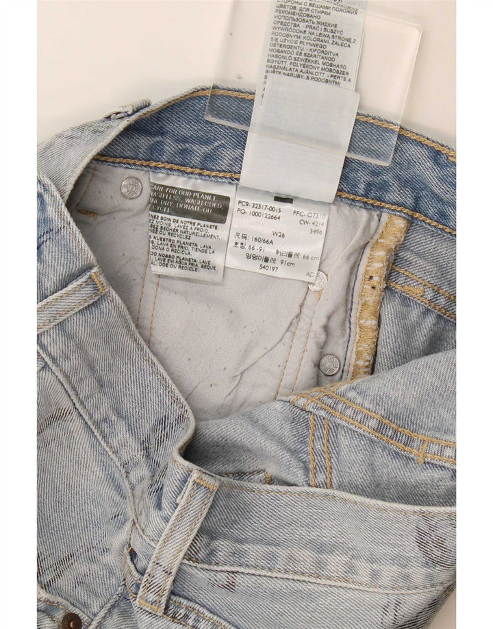 Pantaloni scurți Levi's 501 Denim W26 Small Blue Bumbac
