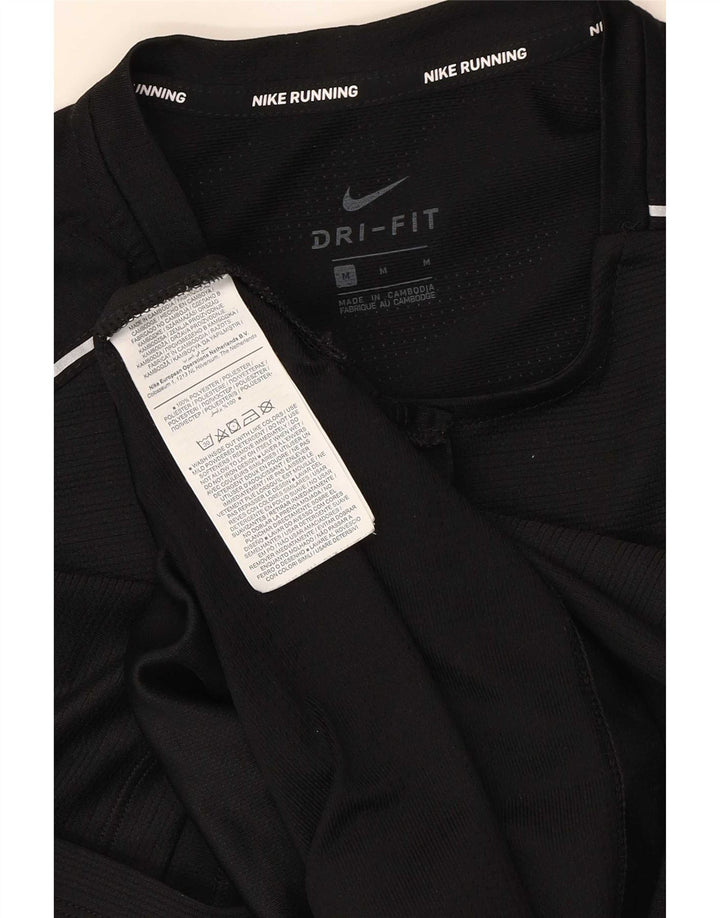Tricou grafic Nike Dri Fit pentru bărbați Top Medium Negru Poliester