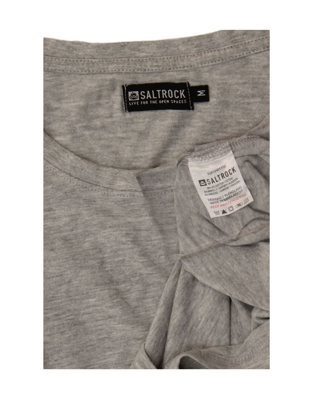 Tricou pentru bărbați Saltrock Top din bumbac gri mediu
