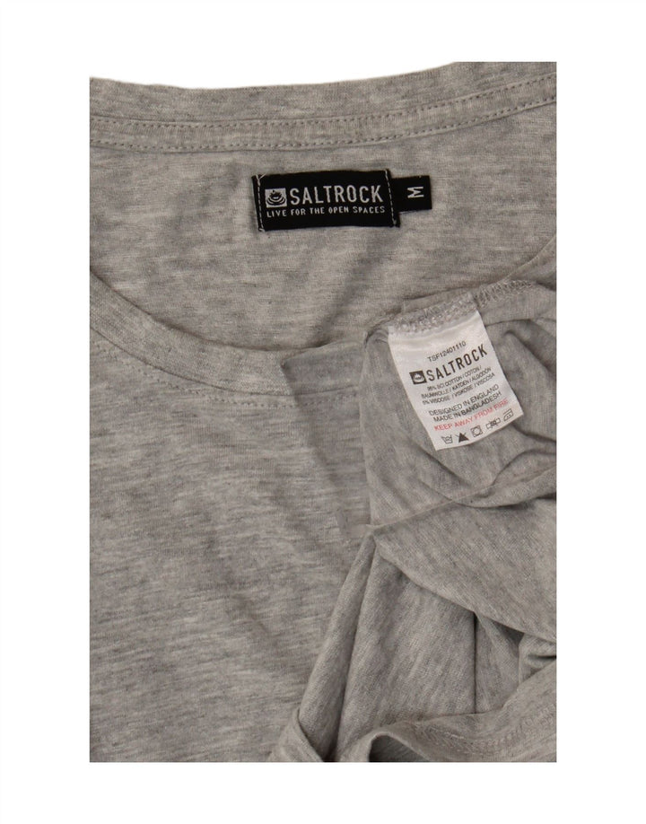 Tricou pentru bărbați Saltrock Top din bumbac gri mediu