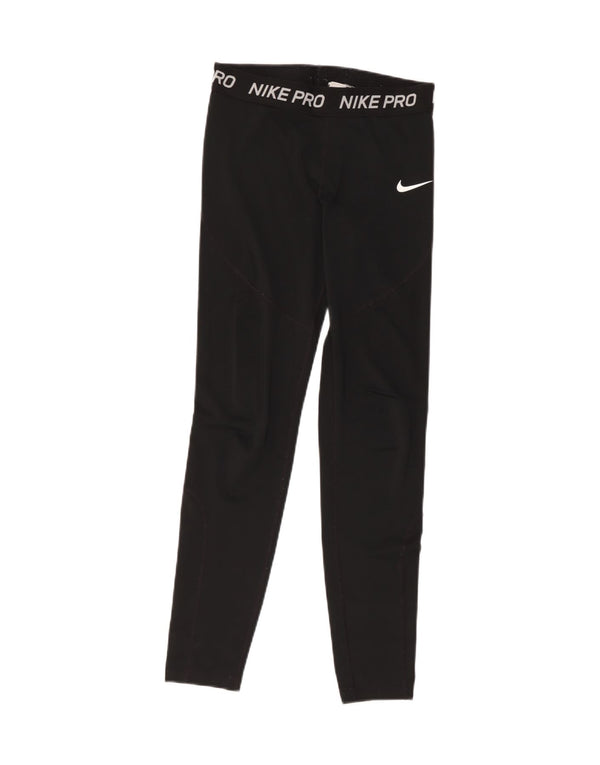 Leggings grafic Nike pentru femei UK 10 Poliester negru mic