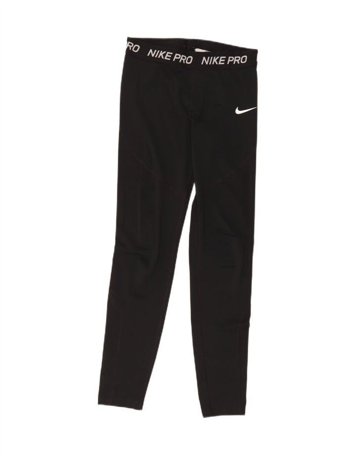 Leggings grafic Nike pentru femei UK 10 Poliester negru mic