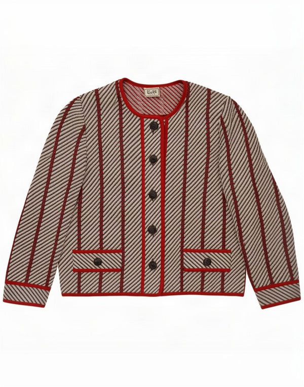 Liola Pulover Cardigan pentru Femei UK 14 Medium Multicolor Striped
