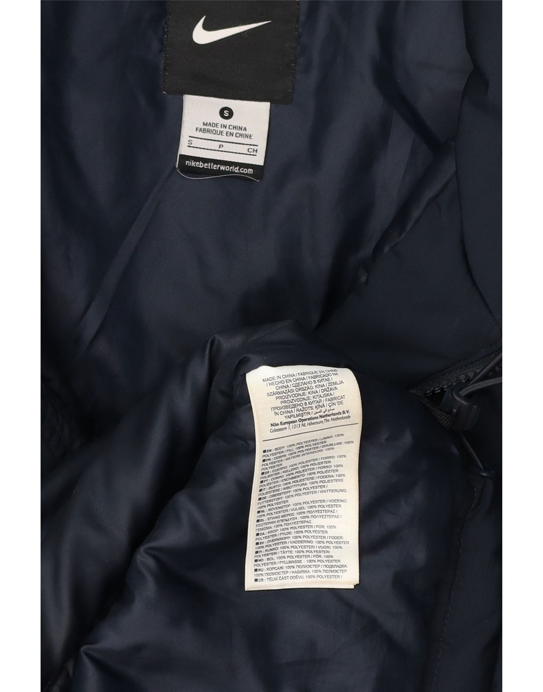 Jachetă de vânt pentru bărbați NIKE UK 36 Poliester bleumarin mic