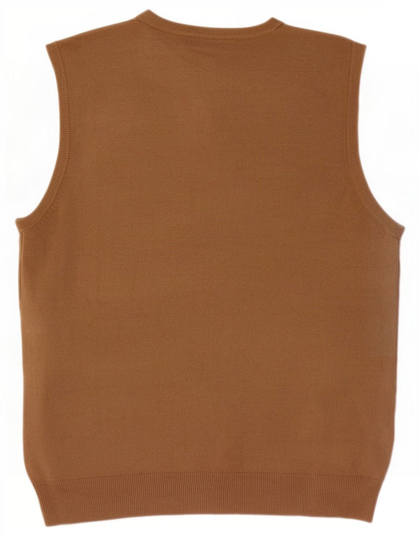 Marks & Spencer Vestă pentru bărbați Tank Top Medium Bej Acrilic