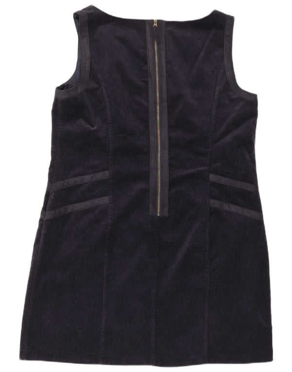 Laura Ashley Rochie pentru femei, fără mâneci, din velur, UK 18 XL, bleumarin