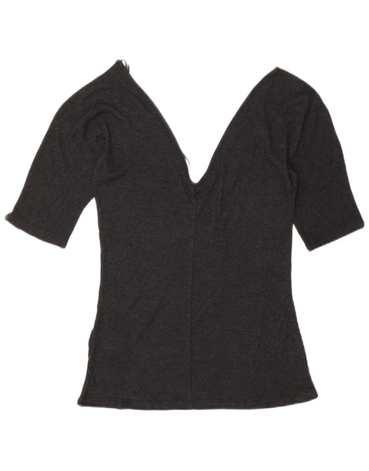Bluză pentru femei Zara UK 12 Medium Gri Lyocell