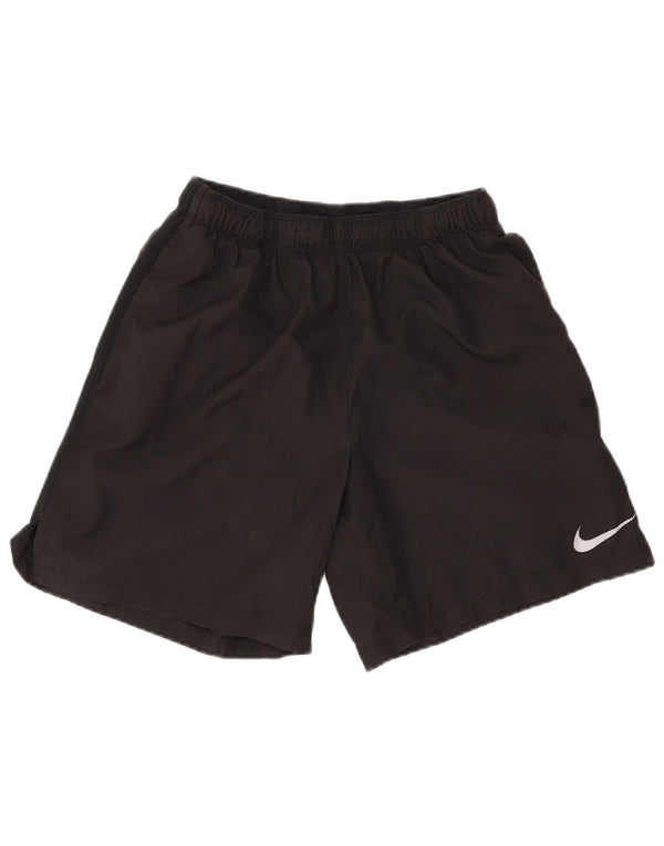 Pantaloni scurți sport Nike Dri Fit pentru femei UK 12 Poliester mediu negru