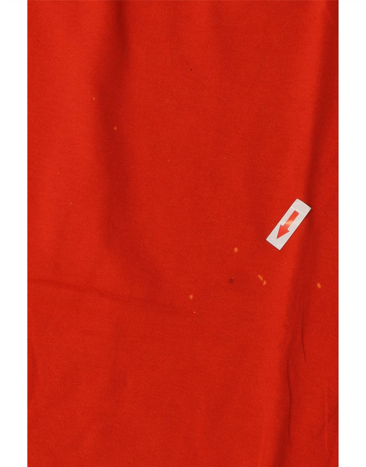 Tricou grafic Benetton pentru bărbați Top mare portocaliu