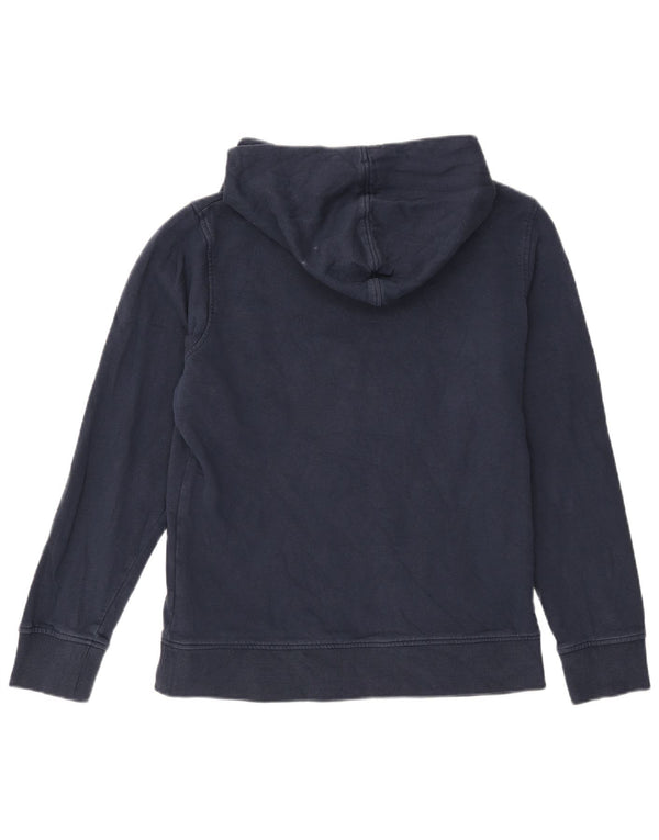 Jack & Jones Mens Graphic Hoodie Jumper Large Navy Blue Cotton