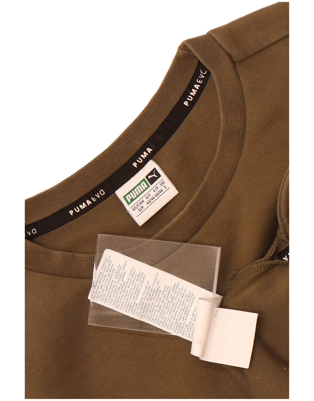 Hanorac grafic pentru bărbați Puma Jumper mic din bumbac kaki