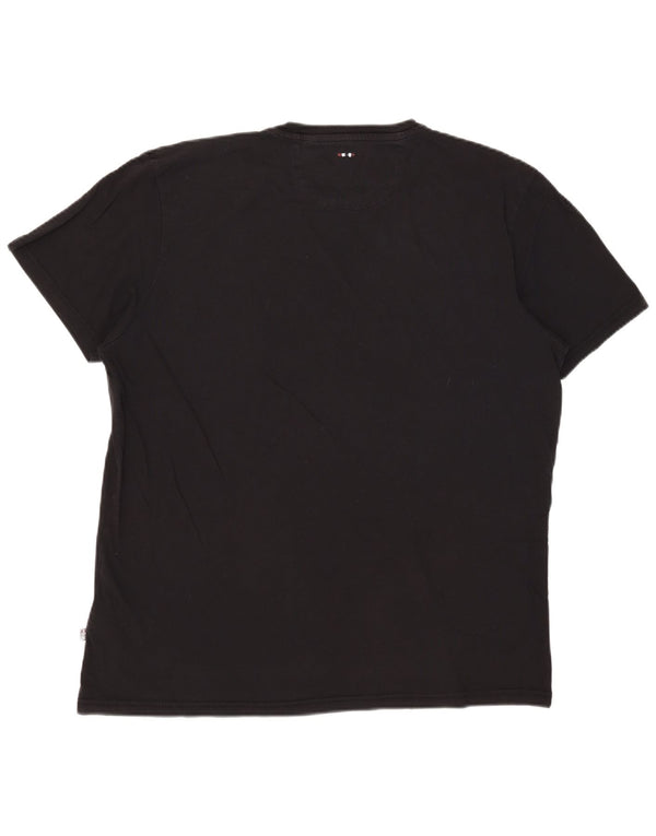 Tricou grafic pentru bărbați Napapijri Top 2XL bumbac negru