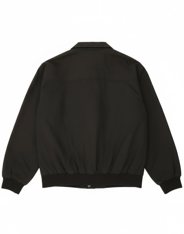 Bomber vintage pentru bărbați UK 44 2XL poliester negru