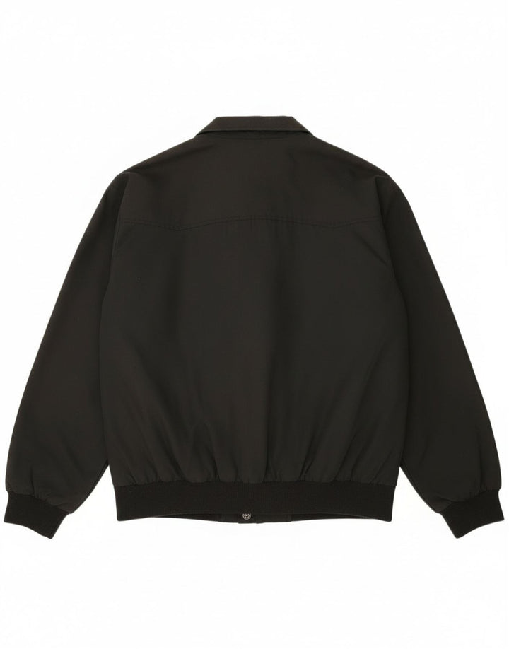 Bomber vintage pentru bărbați UK 44 2XL poliester negru