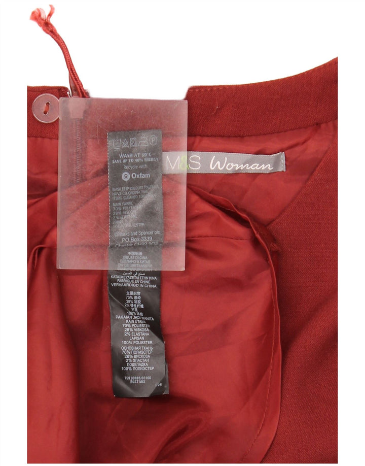 Rochie schimbătoare pentru femei Marks & Spencer UK 12 Medium Red Colorblock Poliester